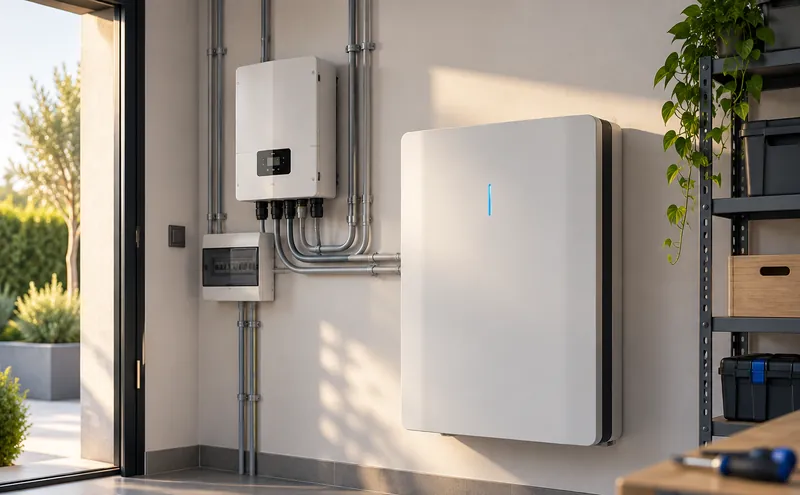 Inverter e batteria di accumulo a parete (immagine illustrativa)